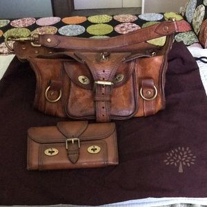Mulberry Collectors! Darwin Vintage handbag & matching wallet set